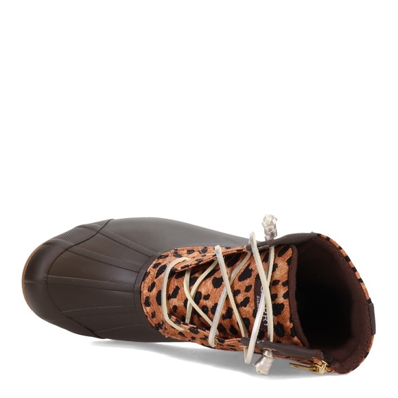 Sperry Syren Gulf Womens Ankle Duck Boots Brown Cheetah STS86757 NEW Multi Sz - Picture 5 of 10
